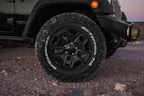 Set of rugged tires ready for all terrains