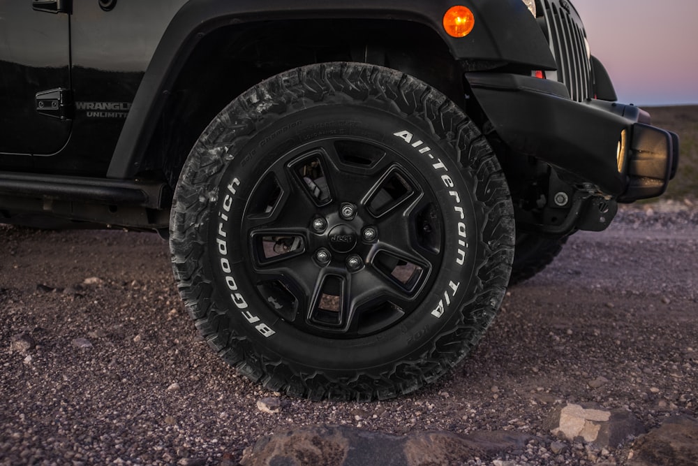 black Jeep Wrangler