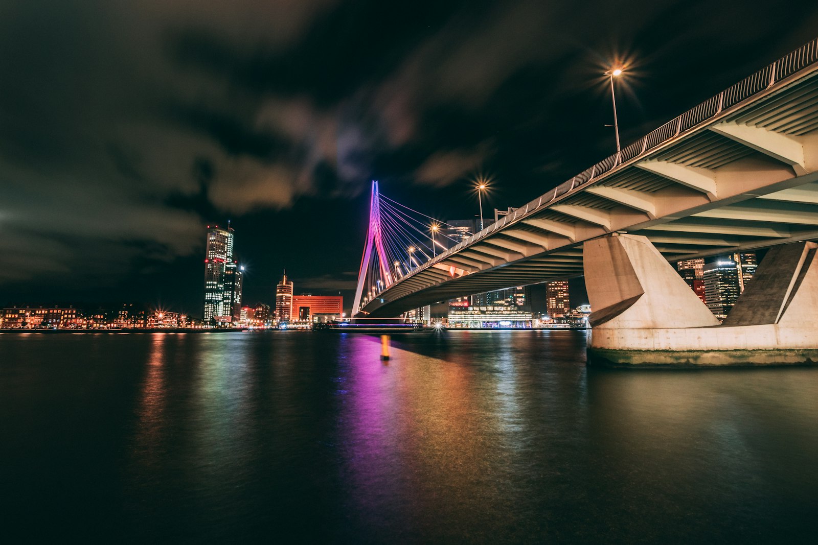 Sigma 10-20mm F3.5 EX DC HSM sample photo. Concrete bridge during nighttime photography