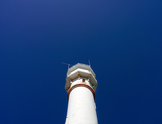 closeup photo of white lighthouse in La Union Philippines