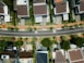 aerial photo of brown roof houses