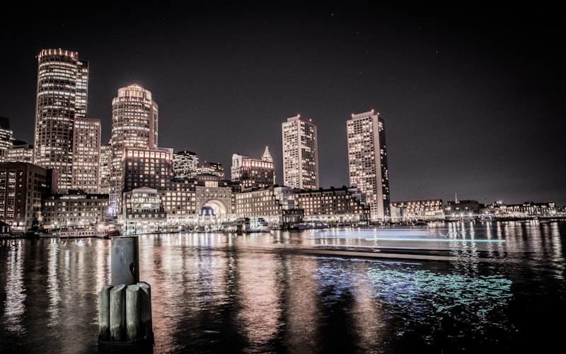 Boston skyline and harbor
