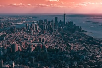 aerial photography of city buildings