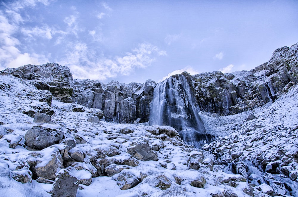 landscape photography of rock formation