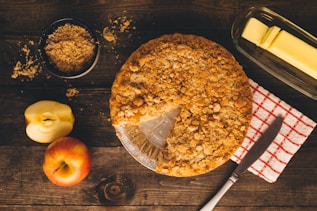 brown pastry on brown wooden table