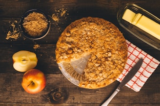 brown pastry on brown wooden table