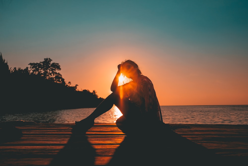 silhouette of woman