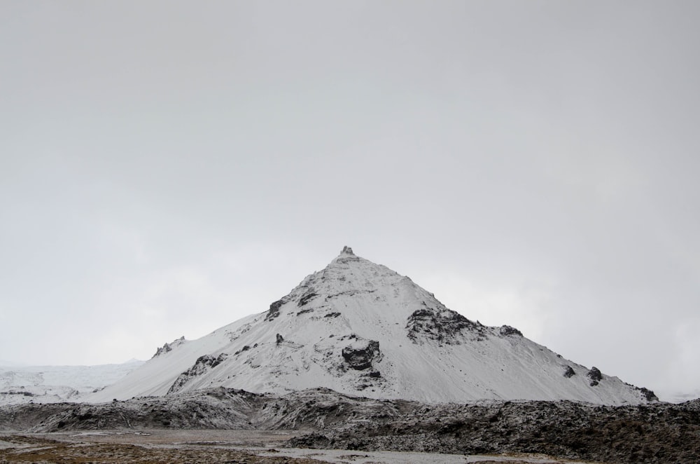 landscape photography of snow mountain