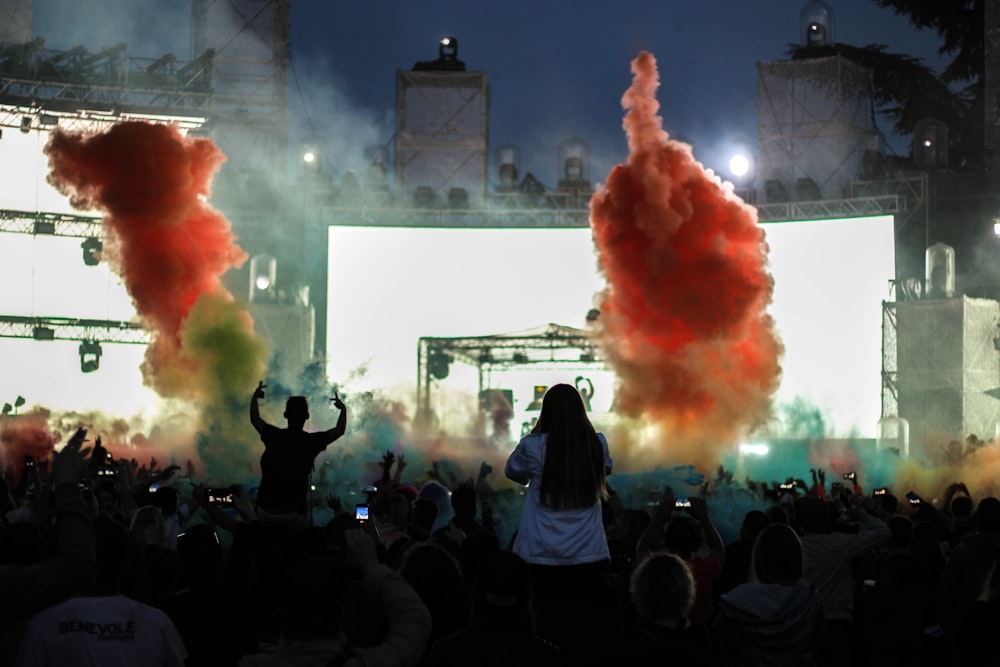 live concert during night time