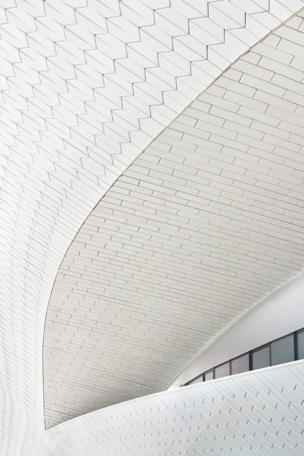 white concrete ceiling