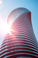 architectural photography of brown building