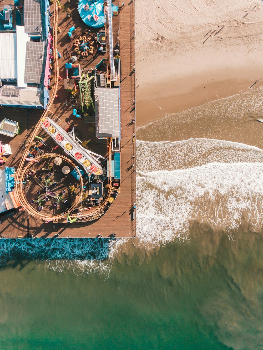 Cuerpo de agua a vista de pájaro