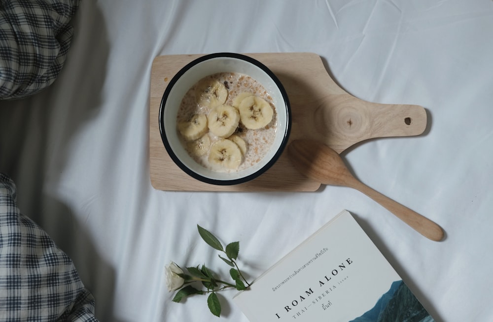 bowl of banana cereal