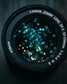 black Canon DSLR camera lens