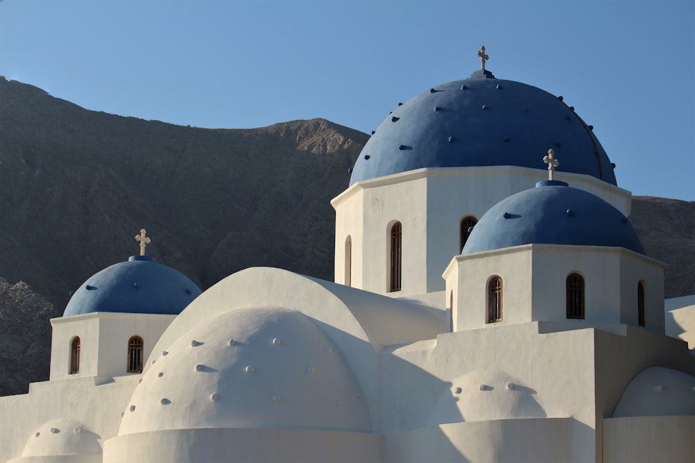 blue dome, Santorini, Greece