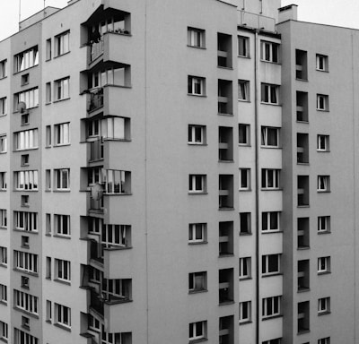 grey and white concrete building