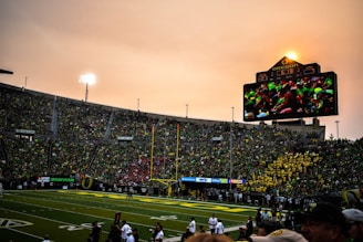 group of people at football stadium
