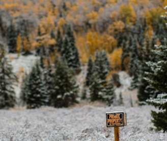 photo of private property signage