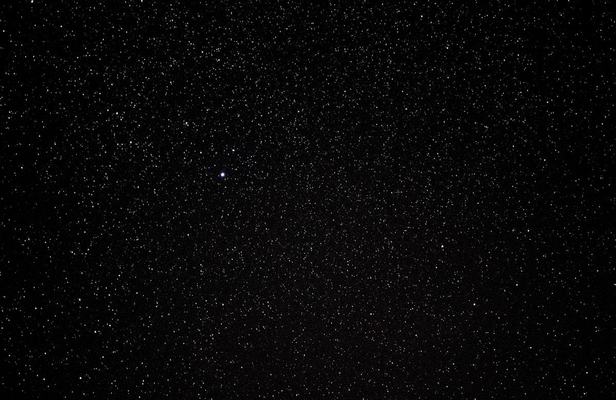 Starry night sky representing astrological predictions and celestial guidance