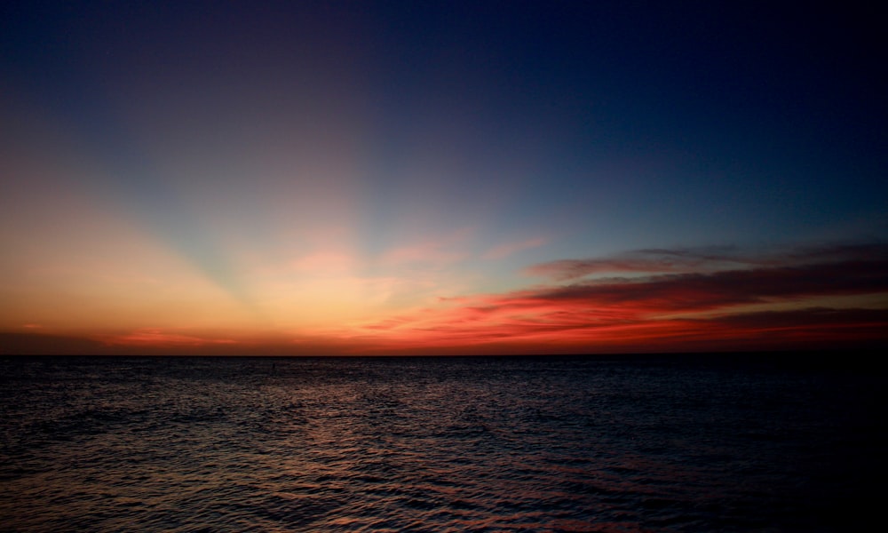 landscape photography of body of water