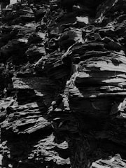 Detailed view of the geological layers of the Cuesta formations.