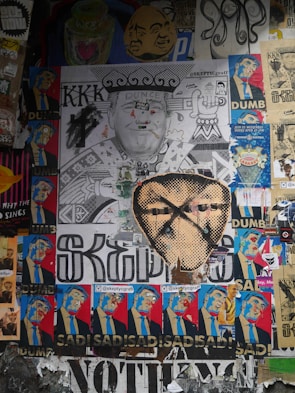 A satirical political poster parodying a famous campaign with humorous slogans.