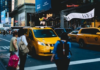 persons standing on pedestrian lane