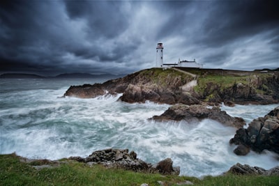 Fanad Head Lighthouse - From Cliffs, Ireland