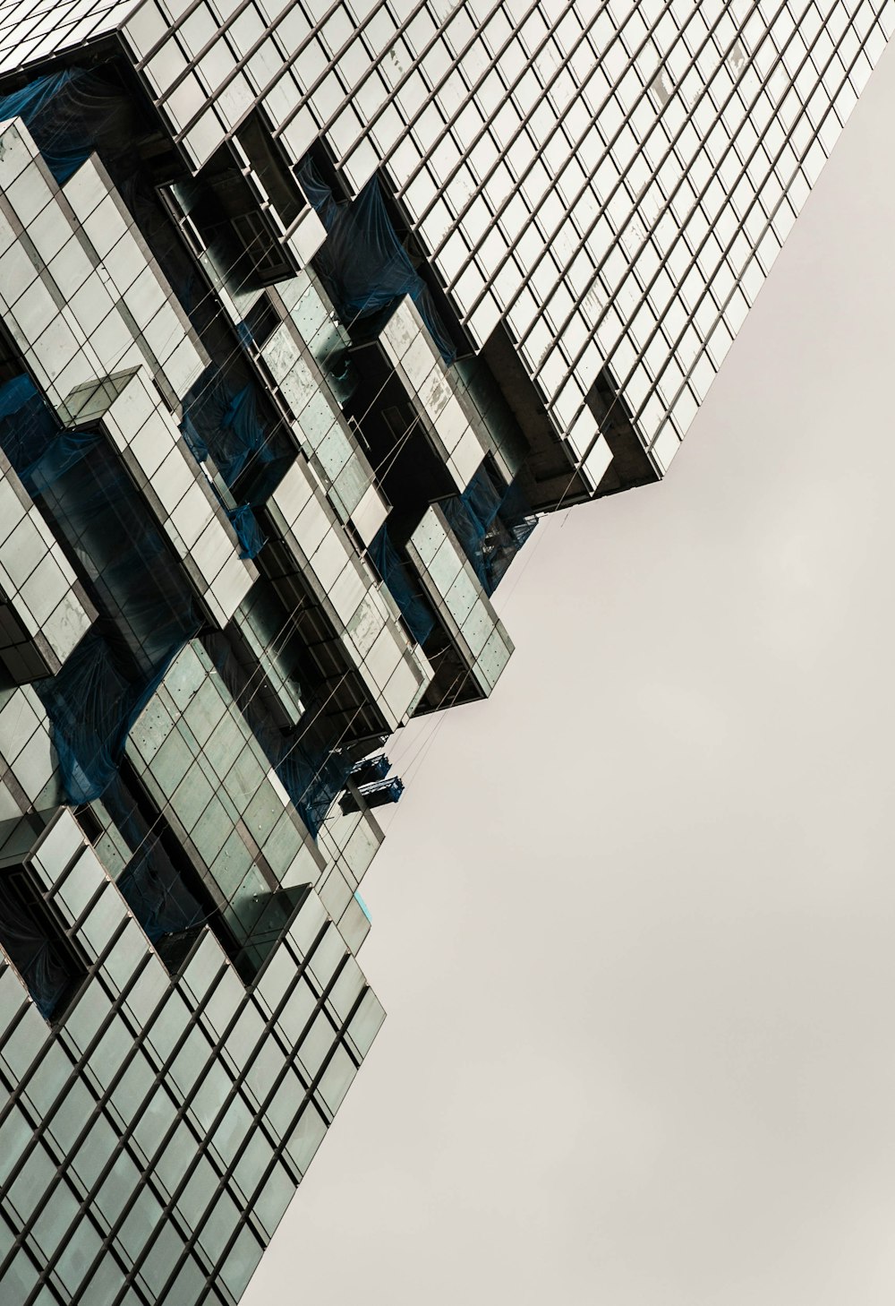 architectural photography of glass building