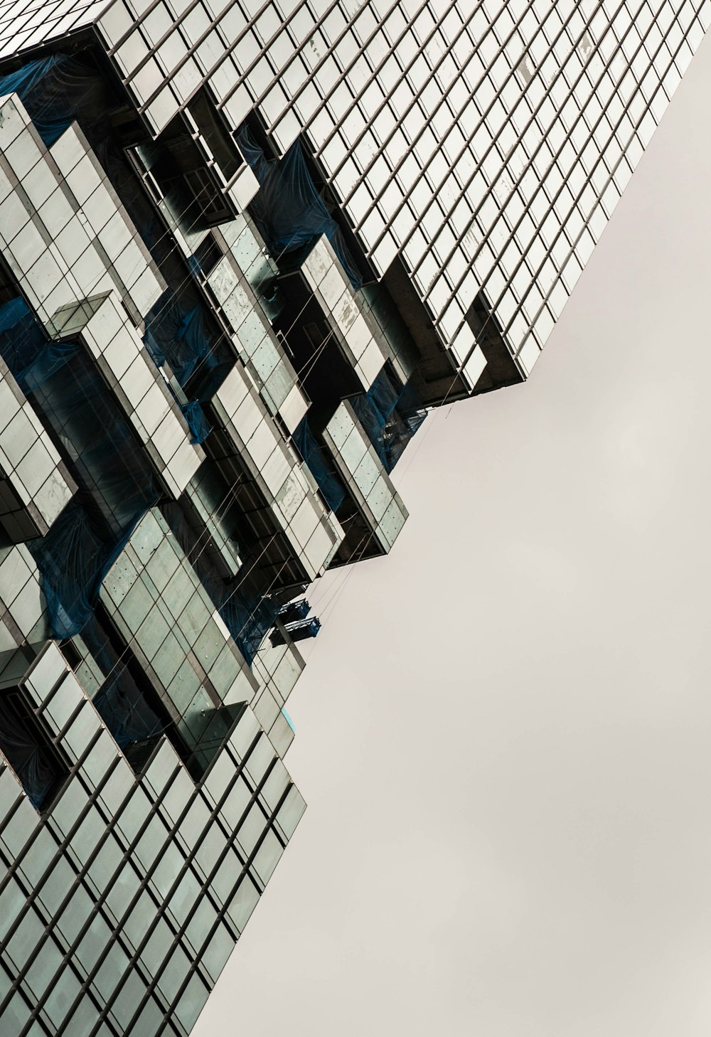 Architekturfotografie von Glasgebäuden