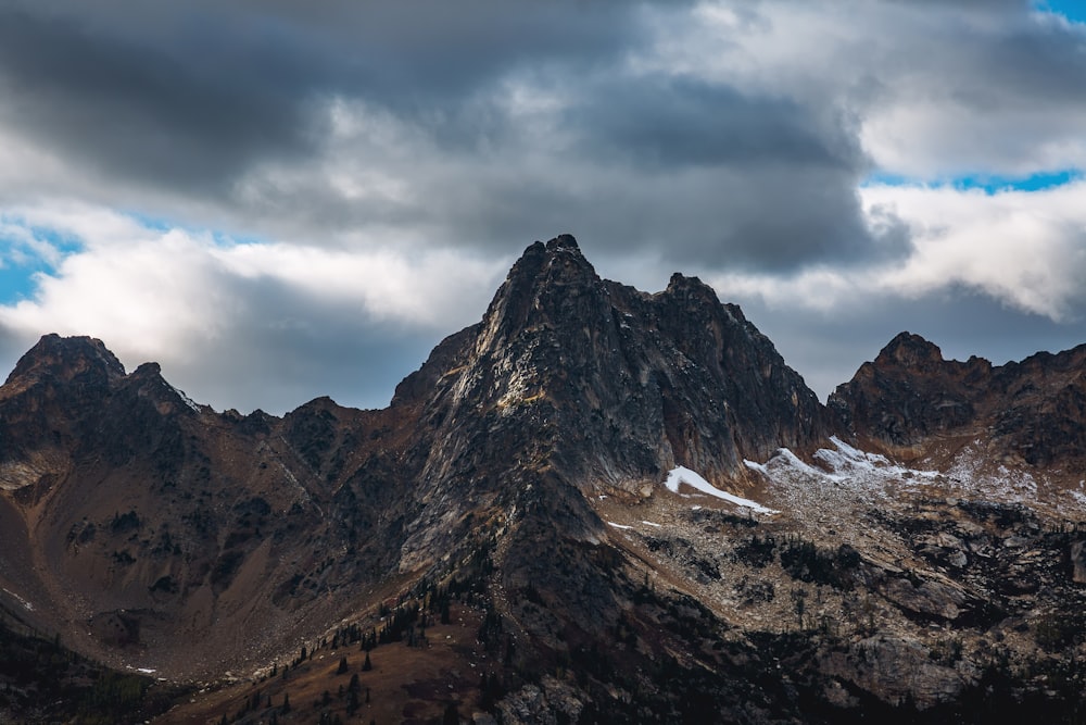 photo of black rock mountain