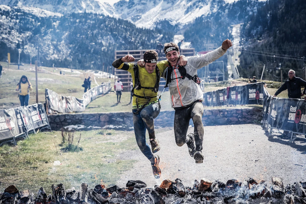 Two warriors, one obstacle, a split-second gap