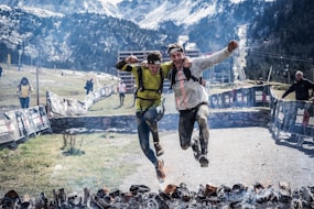 two man jumper on charcoal