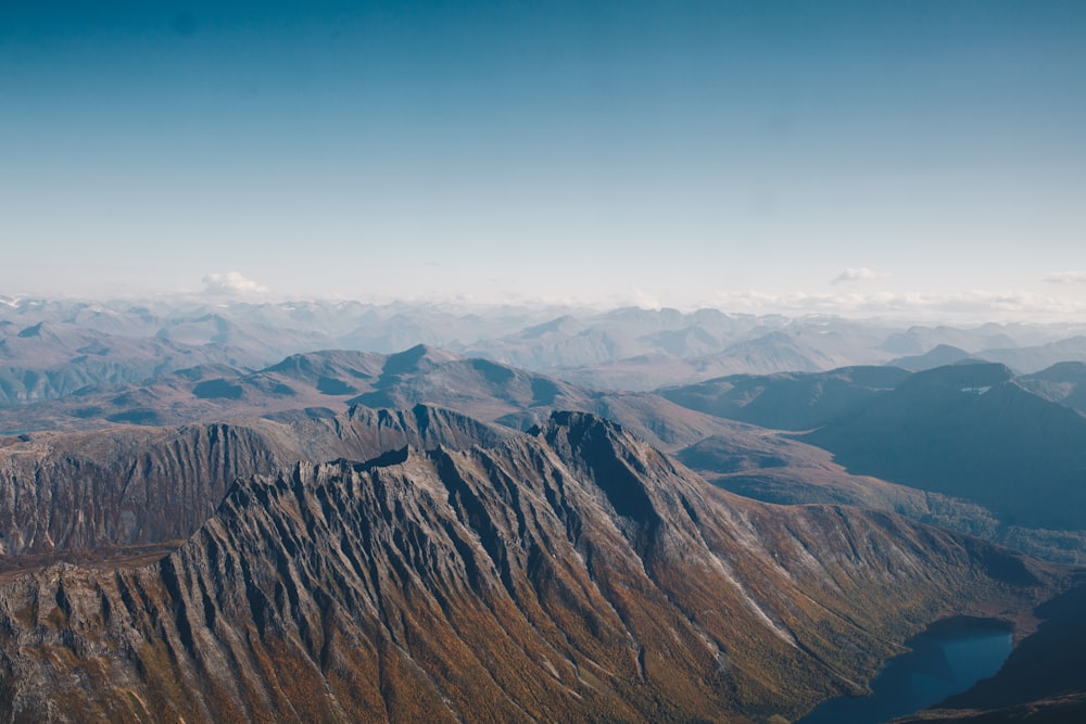 landscape photography of mountains