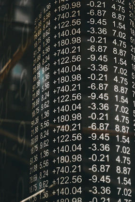 assorted numbers printed on wall