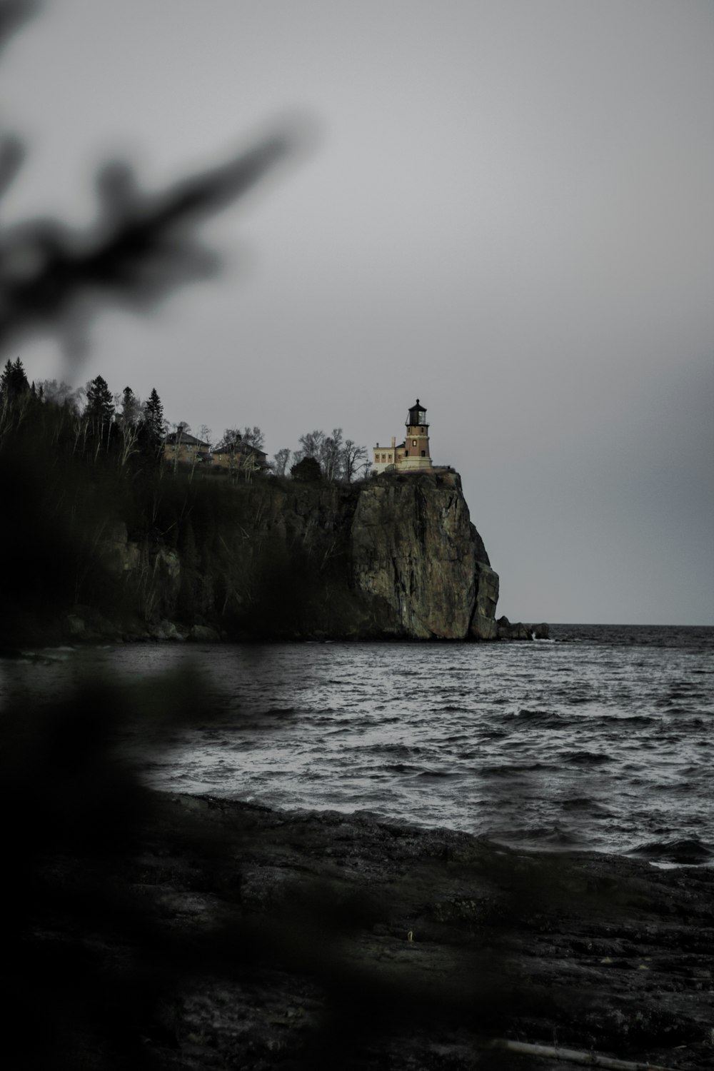 castle near body of water