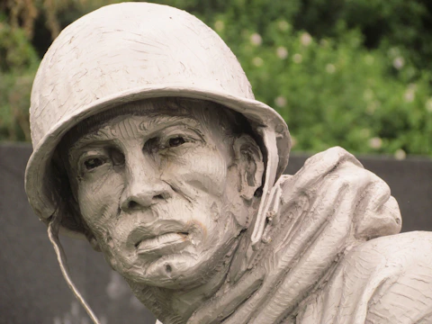 A detailed 3D model of the Soldier class wearing a mix of hats and cosmetics, shown from multiple angles.