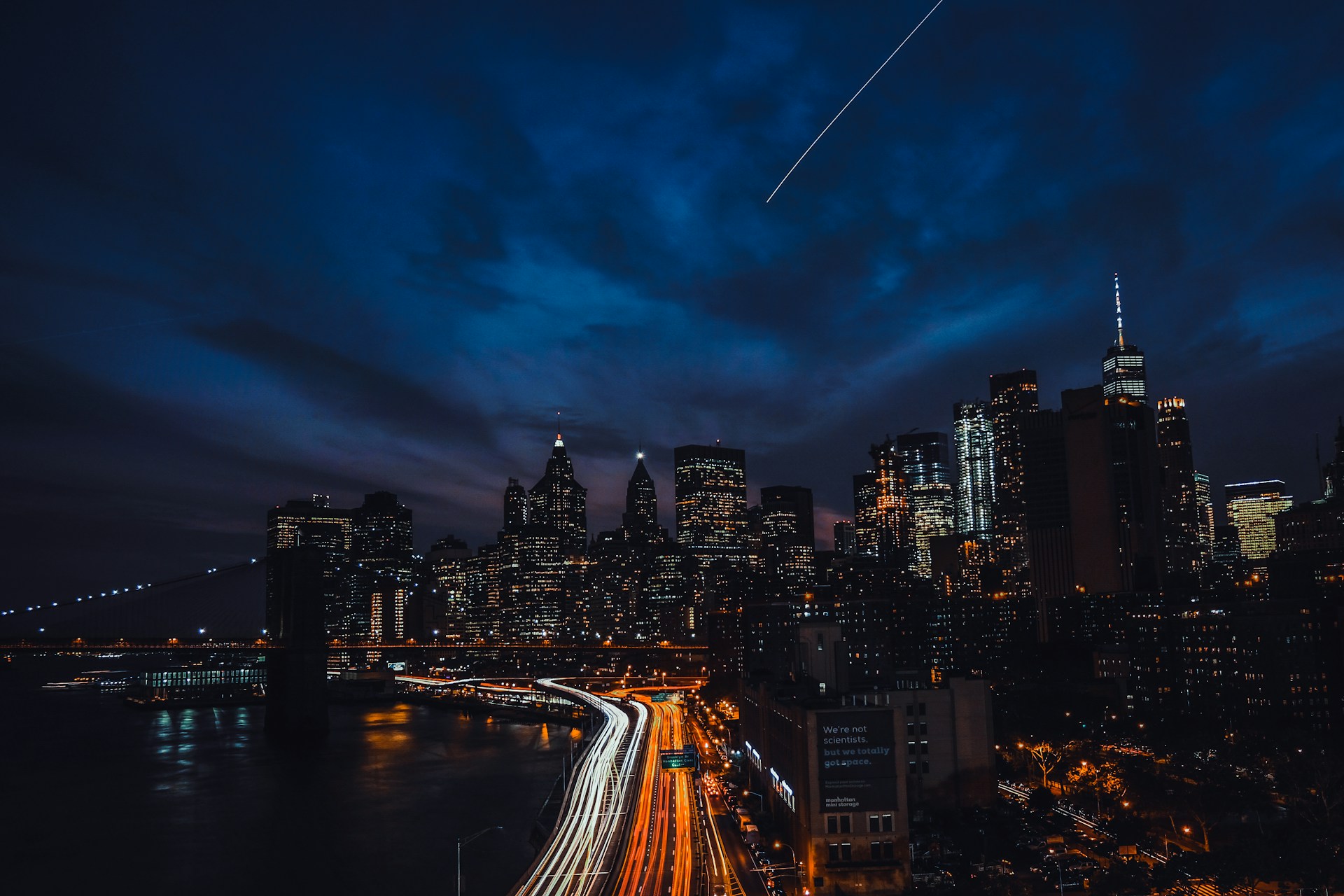 aerial's photo of metropolitan during night time\