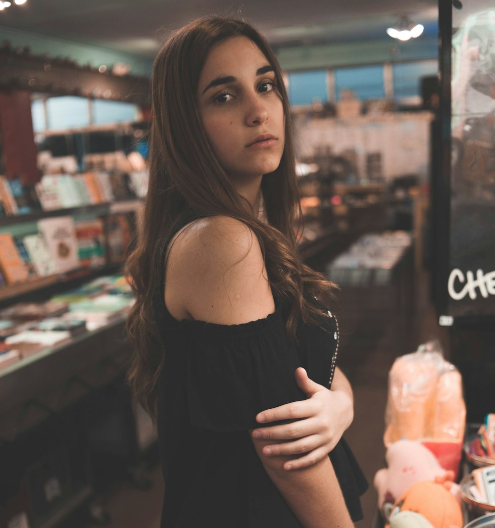 woman standing inside room