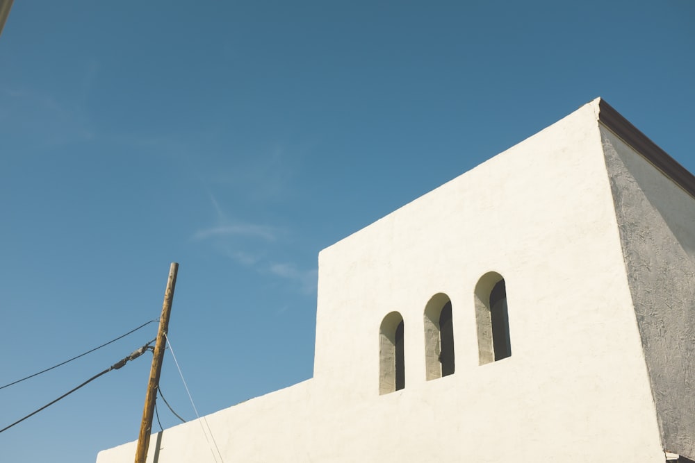 white concrete house