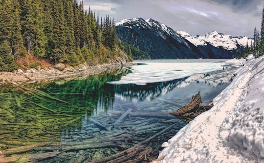 body of water near mountain peak in Garibaldi Lake Canada