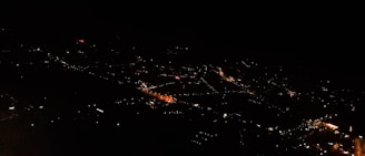 A panoramic view of a newly installed fiber optic network in an urban area at dusk.