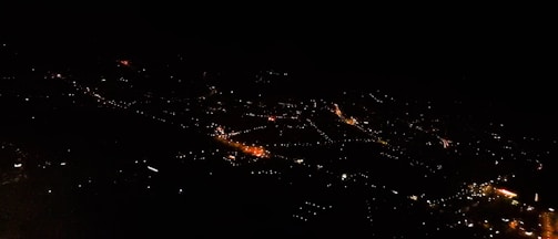 A panoramic view of a newly installed fiber optic network in an urban area at dusk.