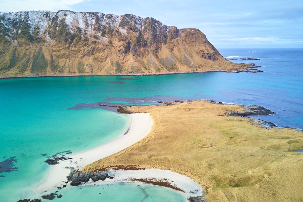 islet and mountain