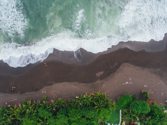 aerial photograph of seashore in Playa Hermosa Costa Rica