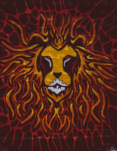 A vibrant logo featuring a sun and lion, symbolizing innovation and strength.