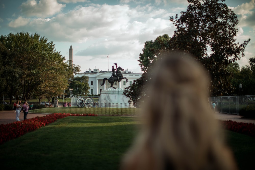 people walking near White House during daytime