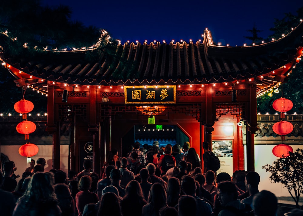 group of person gather in an event outside