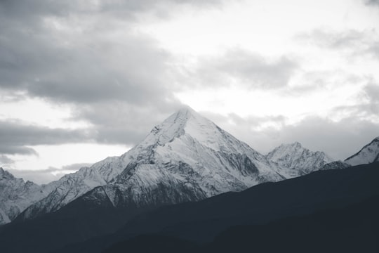 snow-covered mountain during daytime in Chandra Taal India