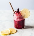 strawberry juice with sliced oranges